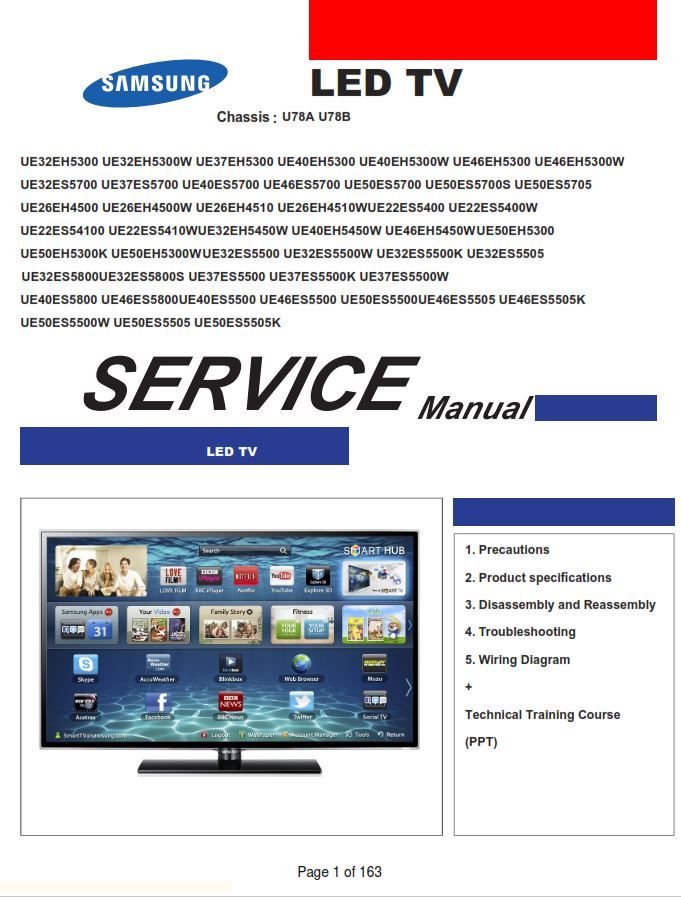 Owners Manual For Samsung Tv