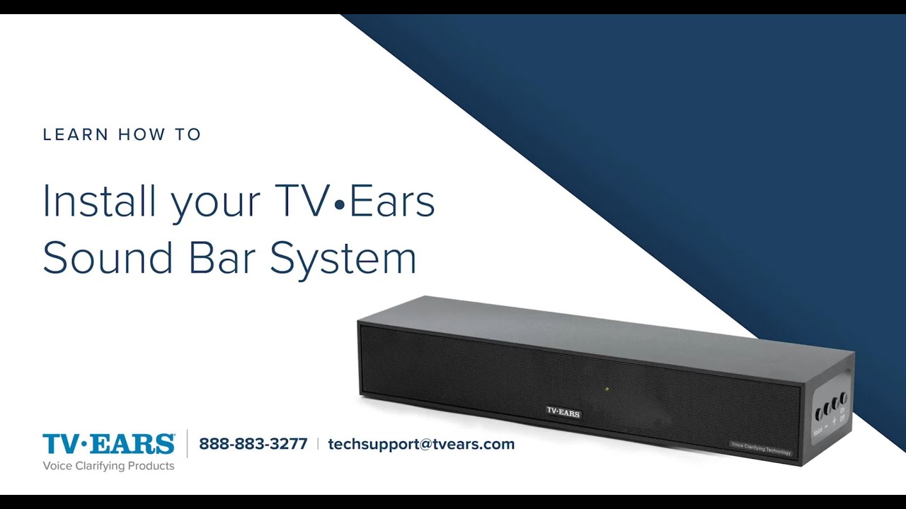 TV Ears - How to Install your TV ears Sound Bar System