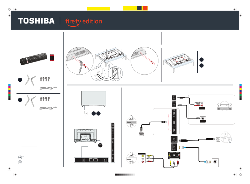 Toshiba Fire TV Edition 32LF221U21 LED TV Quick setup manual PDF View