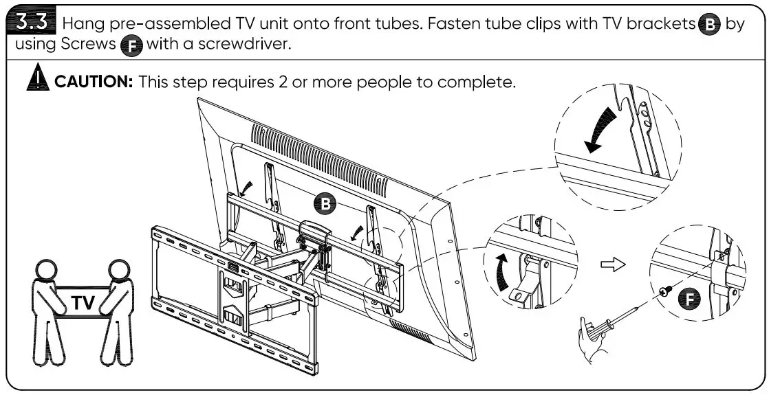 onn 100027961 50-Inch Full Motion TV Wall Mount User Guide
