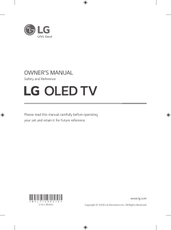LG OLED TV - Owner's manual, User manual | manualzz.com