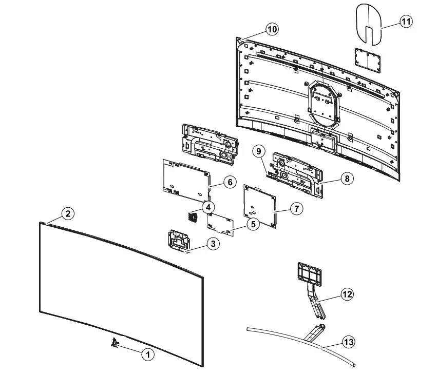 SAMSUNG QA65Q8CAM Curved Smart QLED TV User Manual